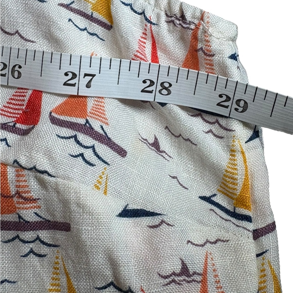 Cynthia Rowley Linen Sleeveless Sailboat Print Dress Shark Plus Size 3x - Picture 9 of 10